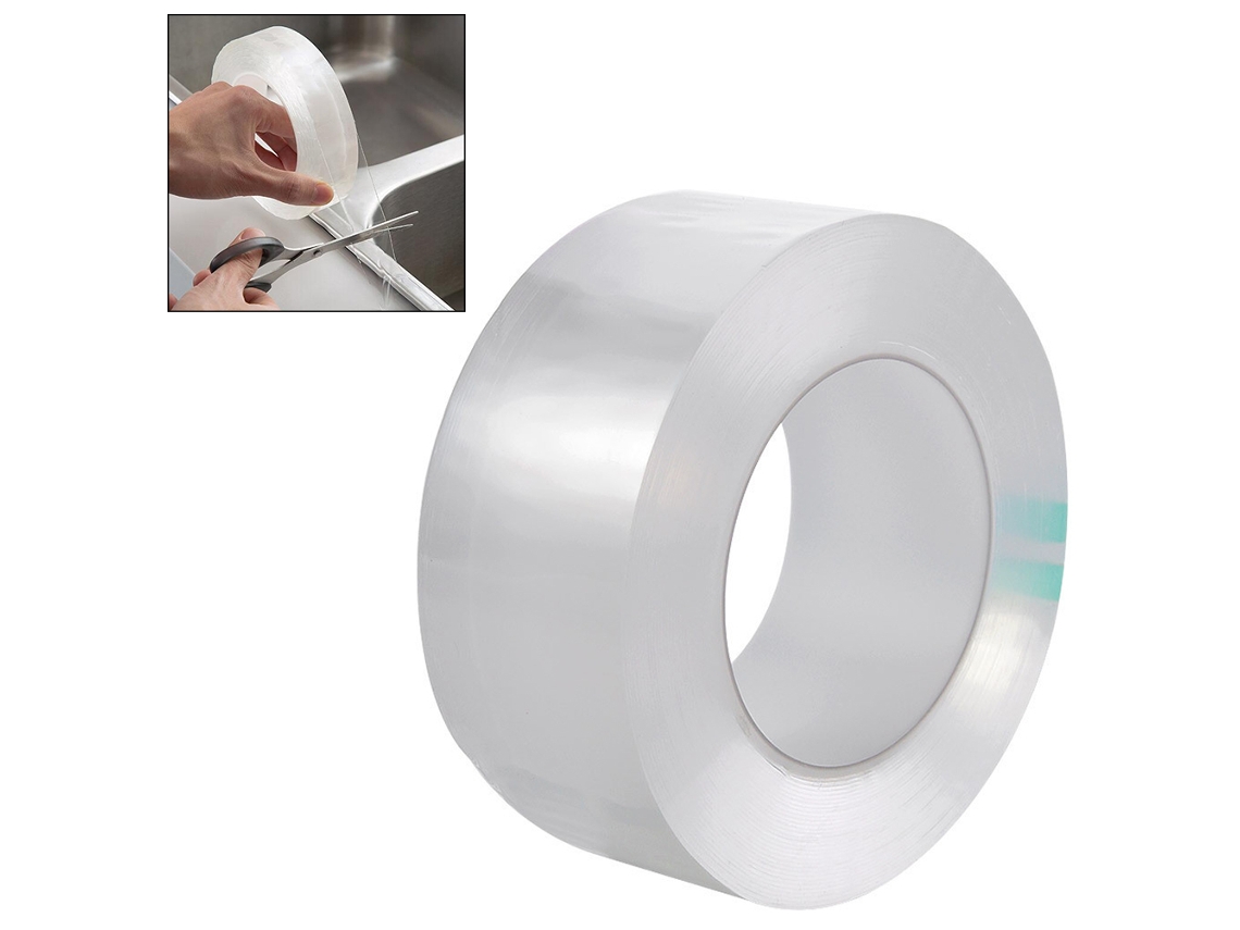 Fita selante impermeável, anti mofo, autoadesiva, transparente, para pia, cozinha, banheiro, piscina, 3m