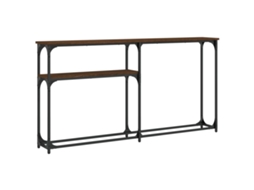 Console Table, Console Tables Vidaxl Marrom Madeira Processada (n/a)