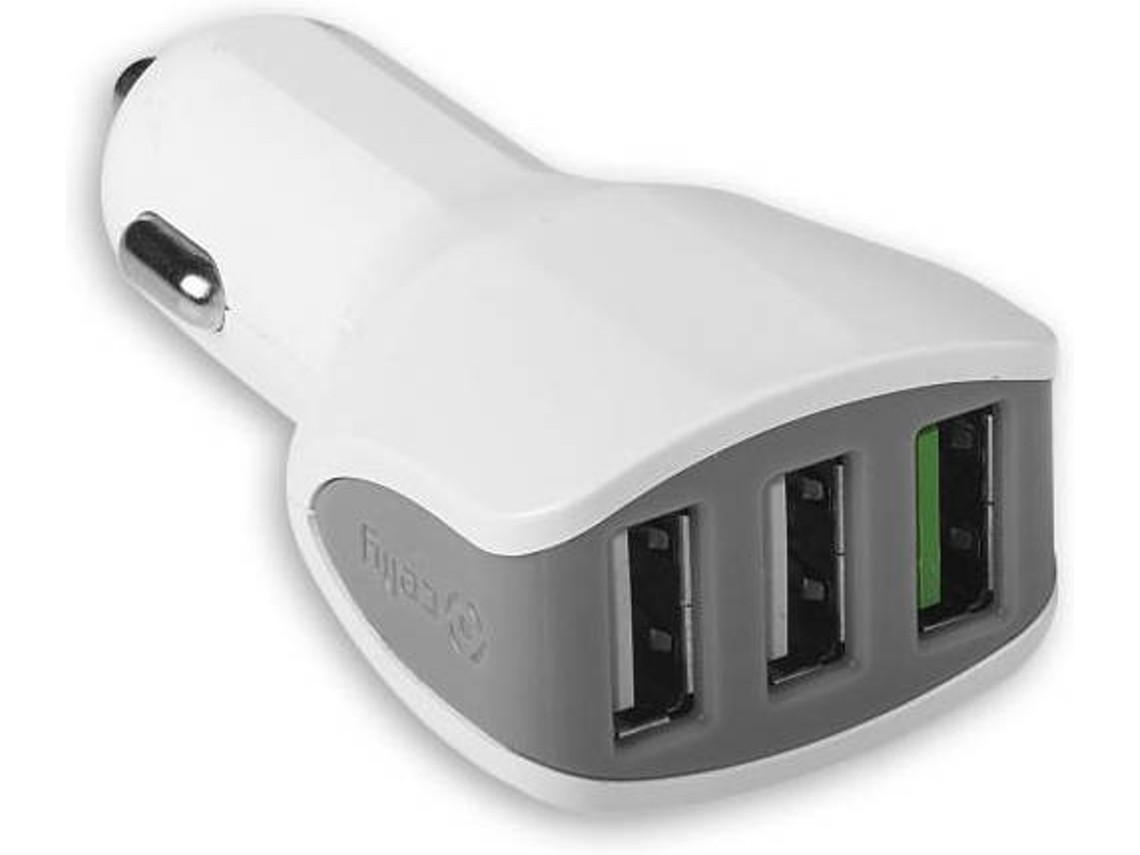 Carregador CELLY CC3USBTURBOWH