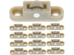 20 Polias De Nylon E Metal Para Portas Janelas Correr, Rodízios Branco