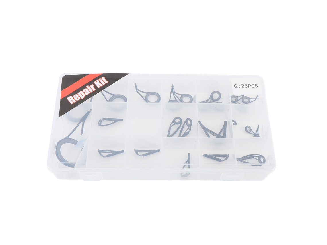 Kit Reparo Ponta Vara Pesca 25 Peças Aço Inox