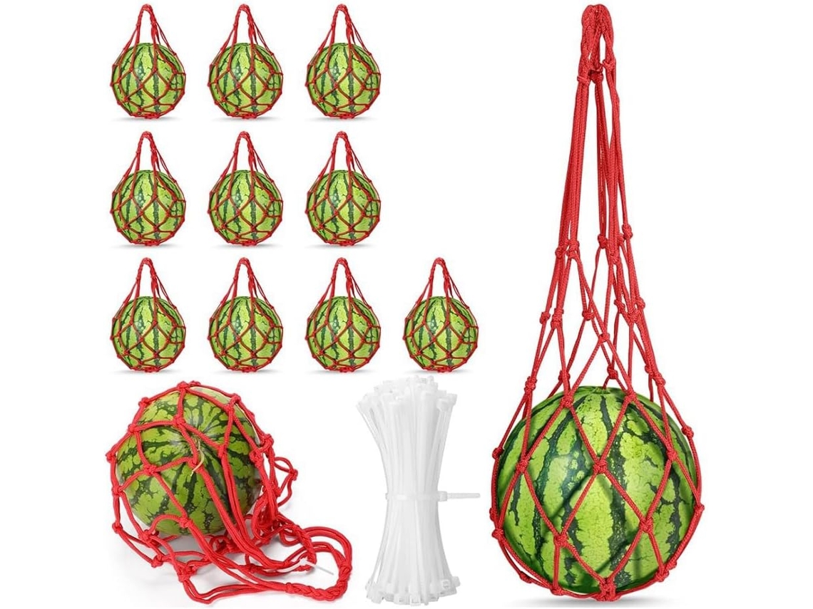Conjunto De 12 Unidades De Rede Para Melancia, Suporte Para Plantas, Berço Para Melancia, Suporte Pa Gokoco