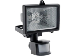 Refletor Halógeno Preto com Sensor Ip44 Ce AQUAFORGE
