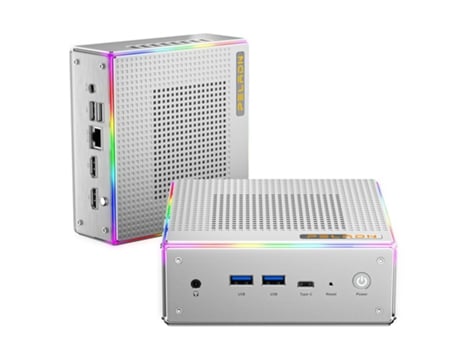 Mini Pc Peladn Ha4 Amd Ryzen 9 7940hs 32 Gb Ddr5 5600 Mhz Ram 1 Tb Ssd Wifi6 Bt5.2 Com Luz Rgb Windows 11 Pro Computador (8c/16t, Até 5,1 Ghz)