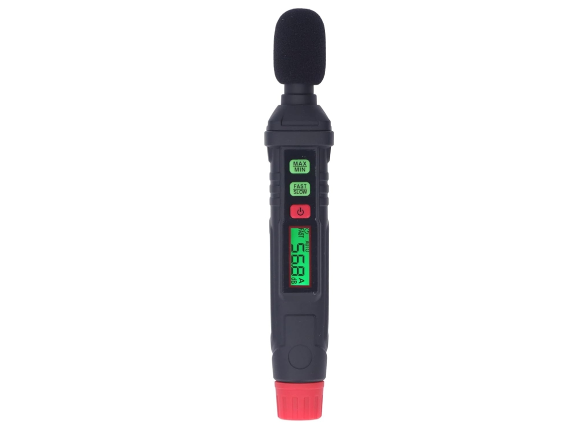 Medidor De Ruído Ht64, 30 130db, Leitor Digital De Decibéis, Mede Ruído Com Precisão, Pressão Sonora Zeuxo