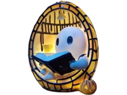 Créditos De Abertura Da Luminária Leitura Fantasma Fofa