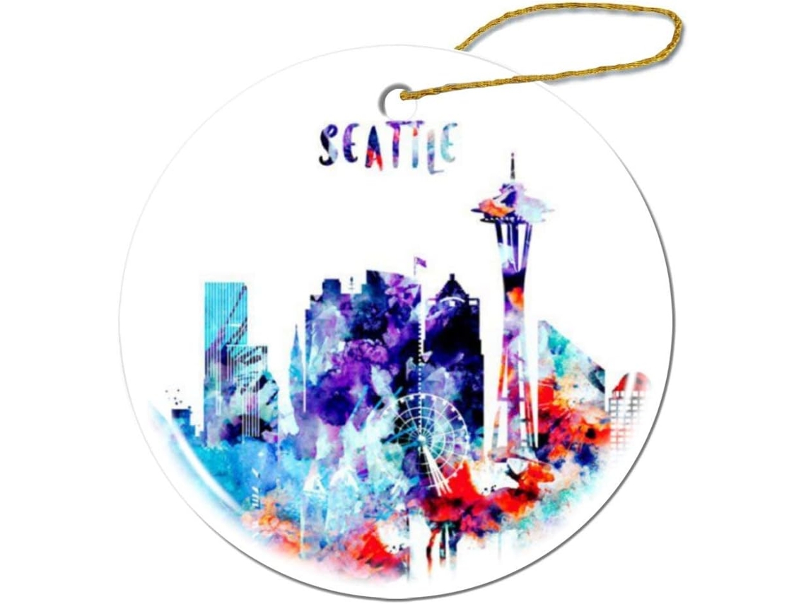 Seattle Porcelain Decor Dupla Face 7,6 cm