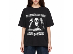 Rockinstone Halloween Movie A Little Screamish Black Adult T-shirt Size:l