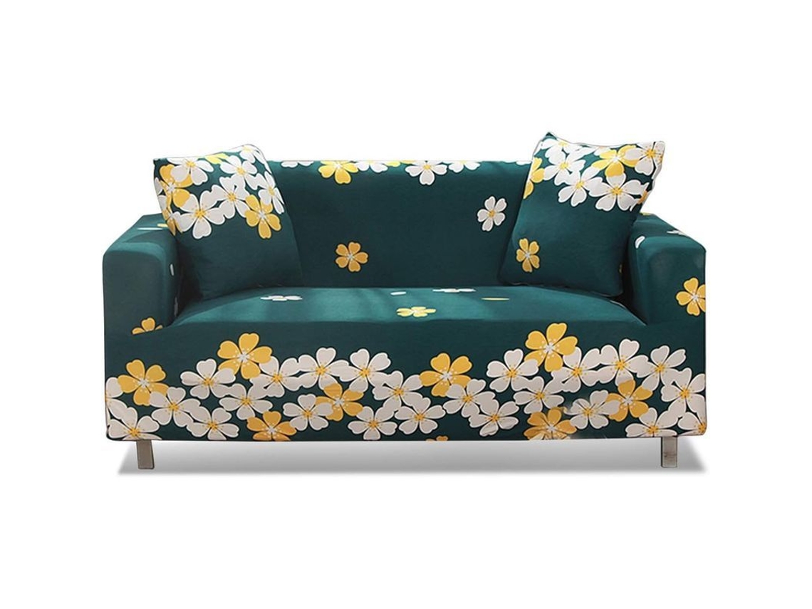 Funda Elástica Para Sofá 3 Asientos Protector Ajustable Decoración Sala De Estar Resistente