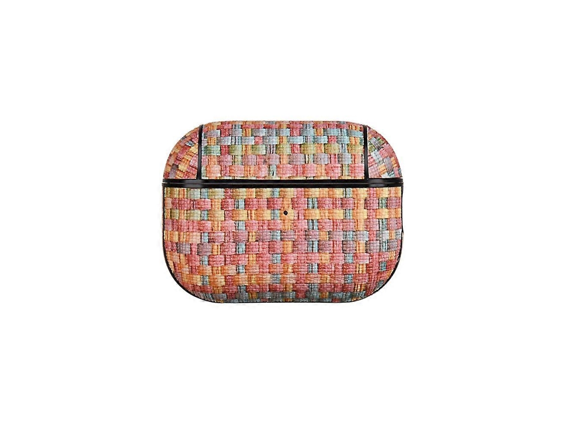 Capa para Fones de Ouvido Airpods Pro 2 em Preto Trançado. GIECY