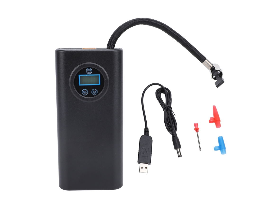 Inflador de bateria portátil com pressão preset de 150 psi e manómetro digital LAXISCREED