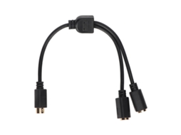Cabo Mini Din 4pin para 2mini Din 4pin, Conector Divisor Y Mini Din 4pin Profissional com Terminal S para Televisão, CHABERLU