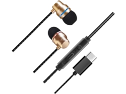 Fones De Ouvido Intra-auriculares Com Controle De Volume, Resistentes A