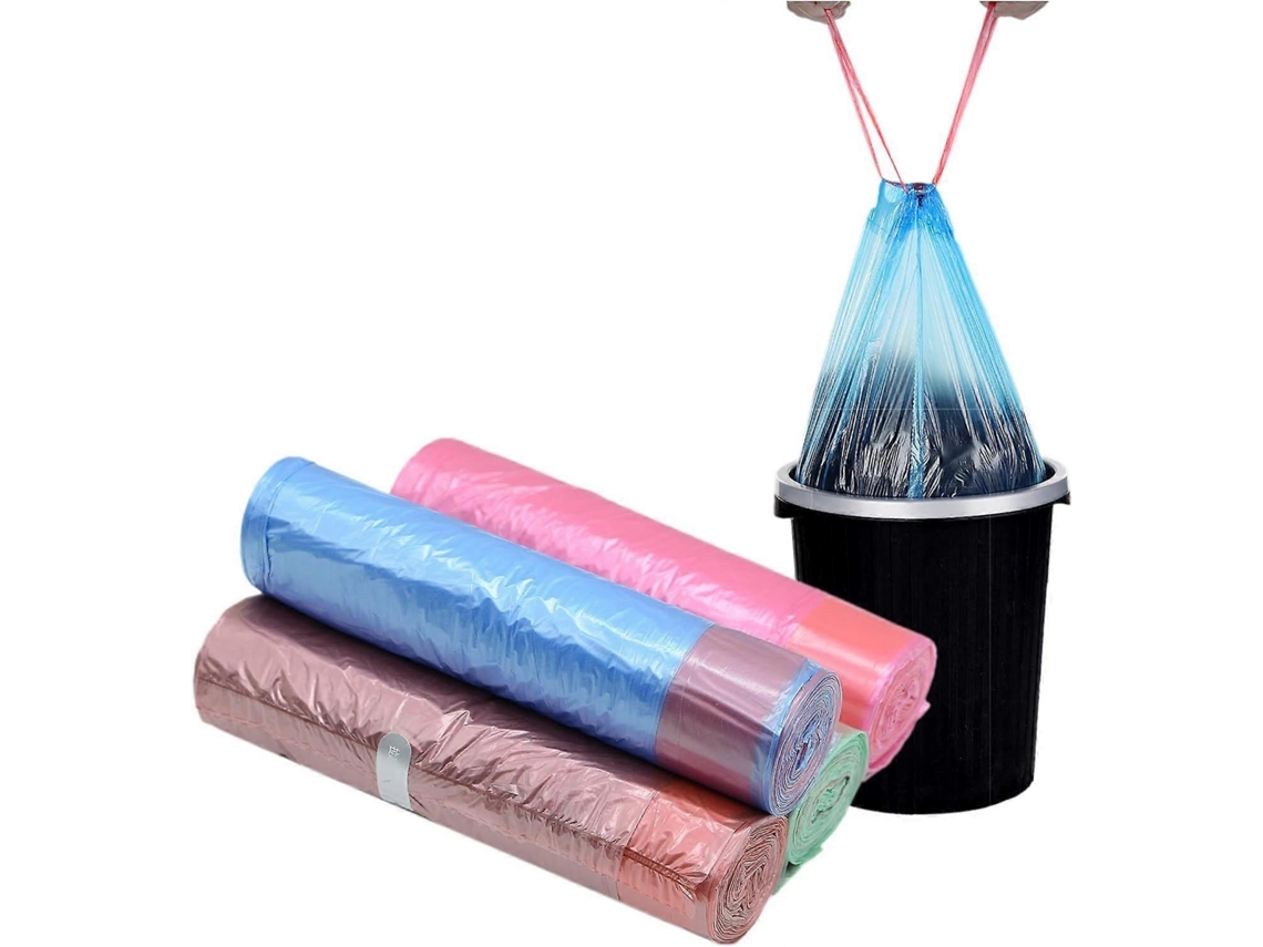 Sacos de lixo pequenos com cordão Slowmoose de 15 litros (núcleos variados, 60 unidades)