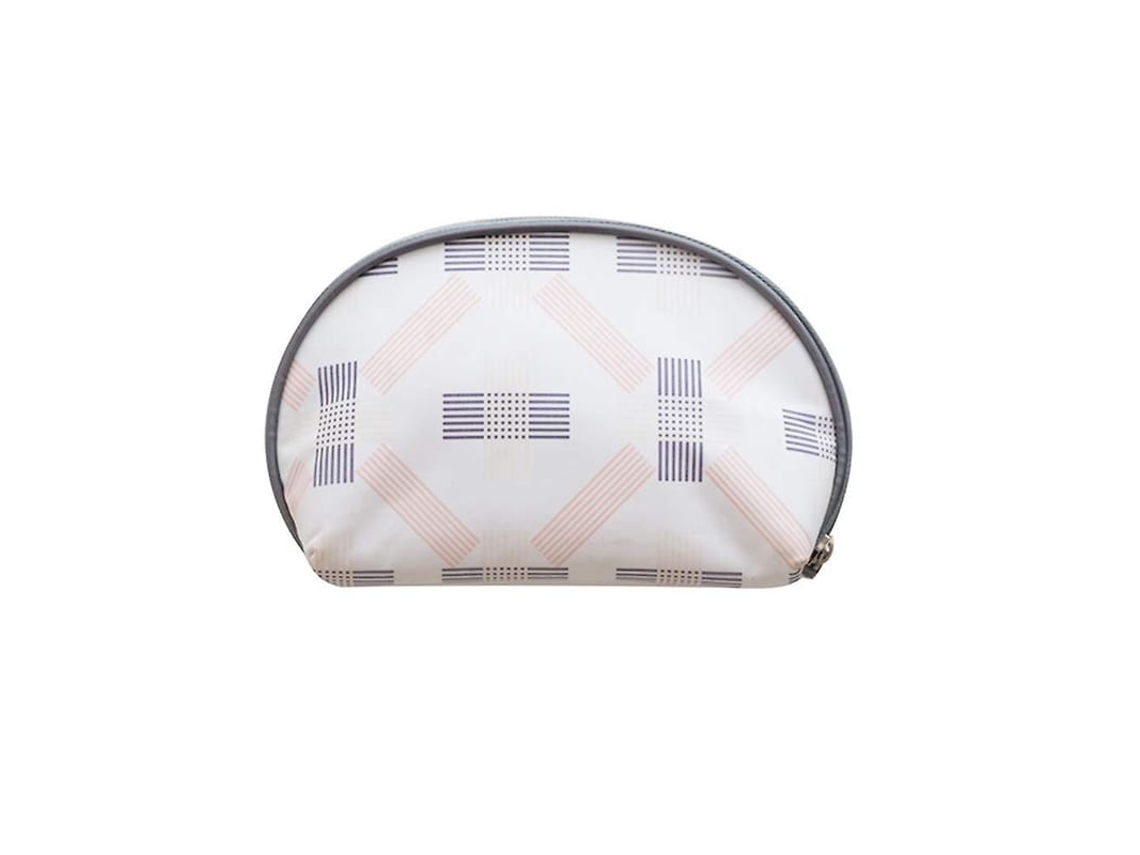 Bolsa De Maquiagem Meia Lua Pequena Organizador Portátil Com Divisórias Ajustáveis Para Cosméticos