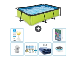 Piscina Exit Retangular 300x200x65 Cm 5 peças S228 EXIT TOYS