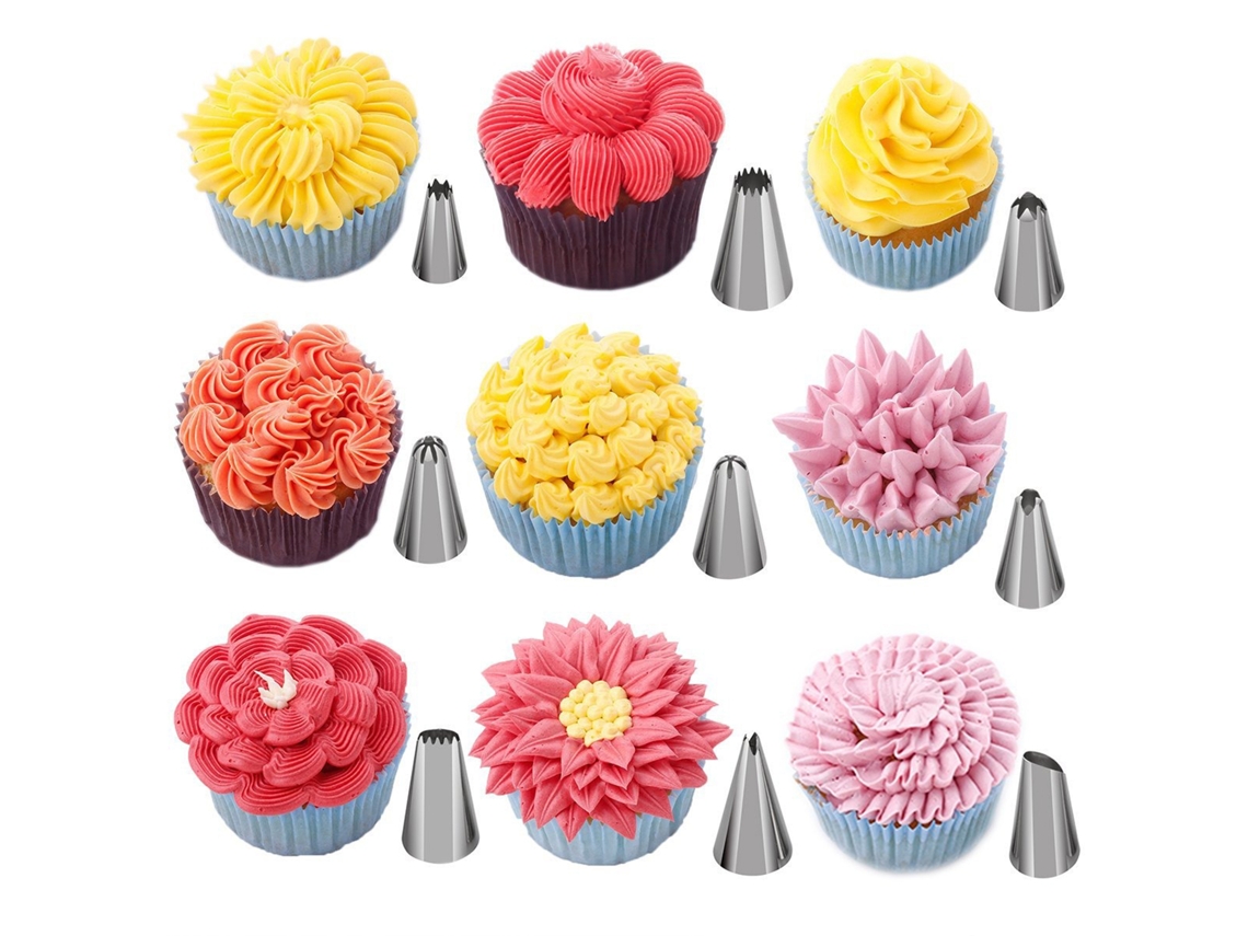 Conjunto De 145 Ferramentas Para Decorar Bolos E Confeitaria - Pontas De Glacê, Saches E Acessórios Básicos