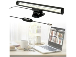 Lâmpada Led Para Laptop, Ideal Para Videoconferências, Mesa E Uso Com Usb, Com 10 Níveis De Brilho, 3 Temperaturas De Cor E Design Compacto.
