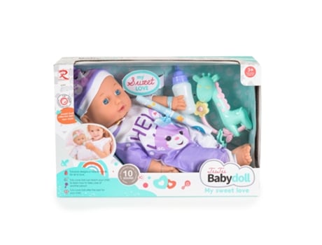 Boneca 36cm Com Corpo Em Peluche E Som Coelho 6293 Tutu Love Tutu Love