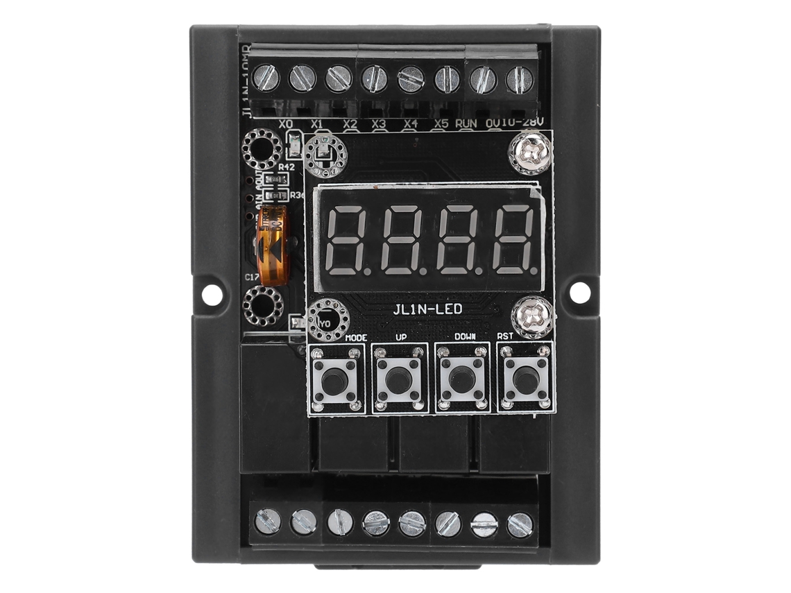 Placa de Controle Industrial Fx1n 10mry com Relé e Display Digital em Carcaça | S/MARCA