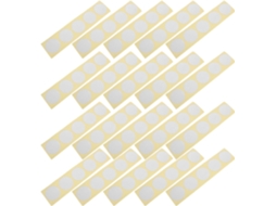 Etiquetas Adesivas Redondas Alipis de 45 Mm, Prateadas, com Relevo Perfurado, para Certificados, 60 Unidades,
