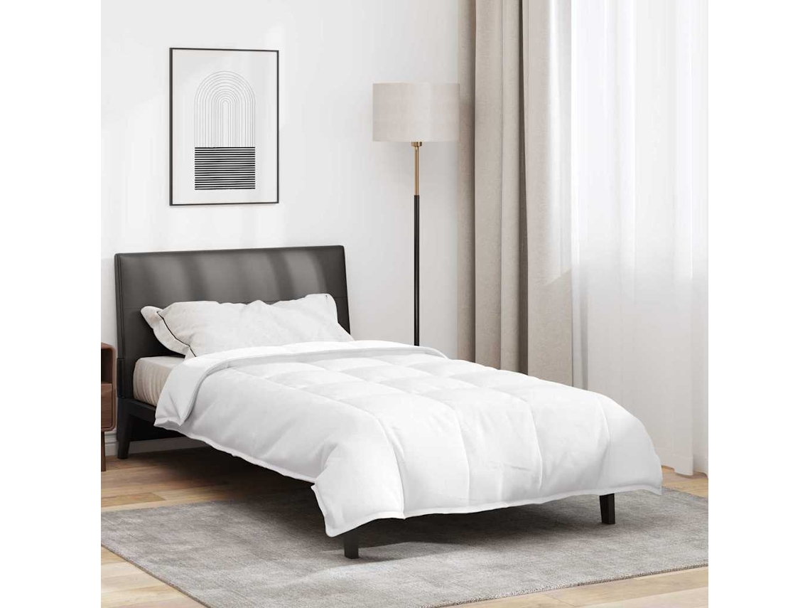 Vidaxl Edredom 2-em-1 Branco 155 X 220 Cm Pena