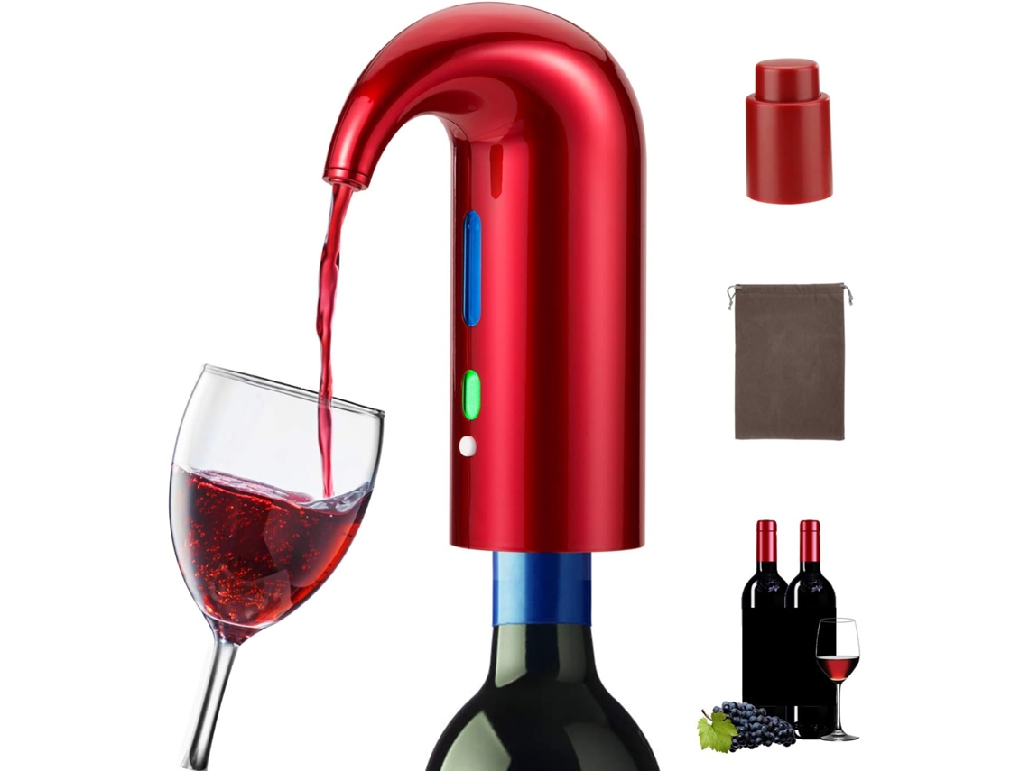 Aerador De Vinho Elétrico Portátil De Um Clique Para Garrafas De Vinho.