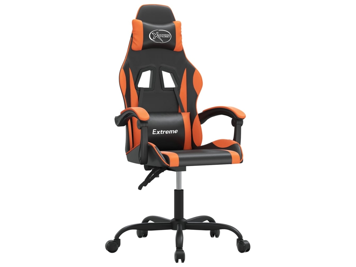 Cadeira de gaming VIDAXL Laranja Couro Artificial (57.5x59.5x131 cm)