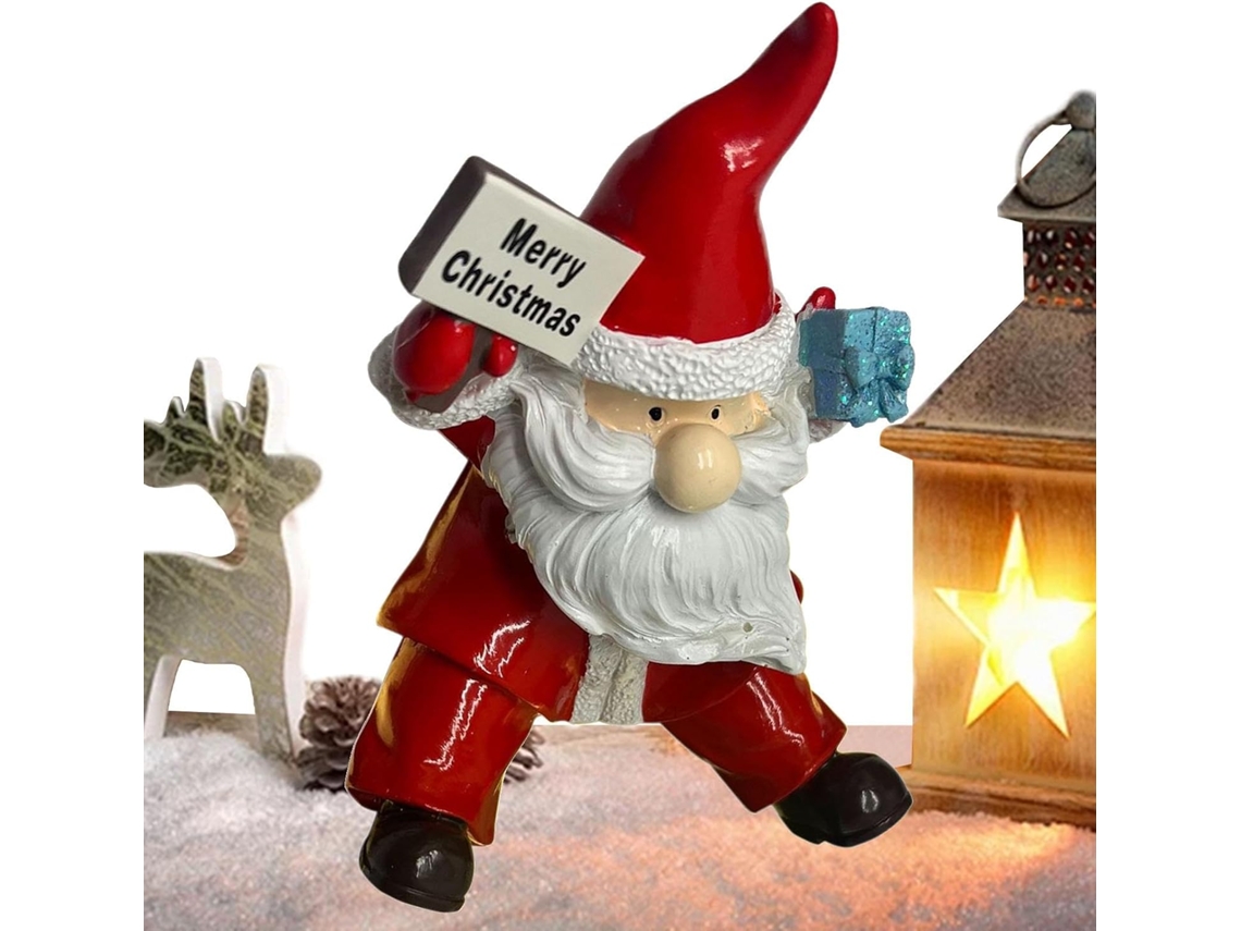 Estátuas De Papai Noel E Enfeites De Mesa |