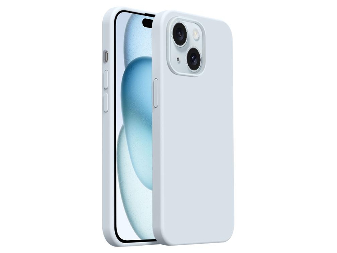 Capa De Silicone Líquido Ultra Fina Para Iphone 15 - Cobertura Total - Magsafe