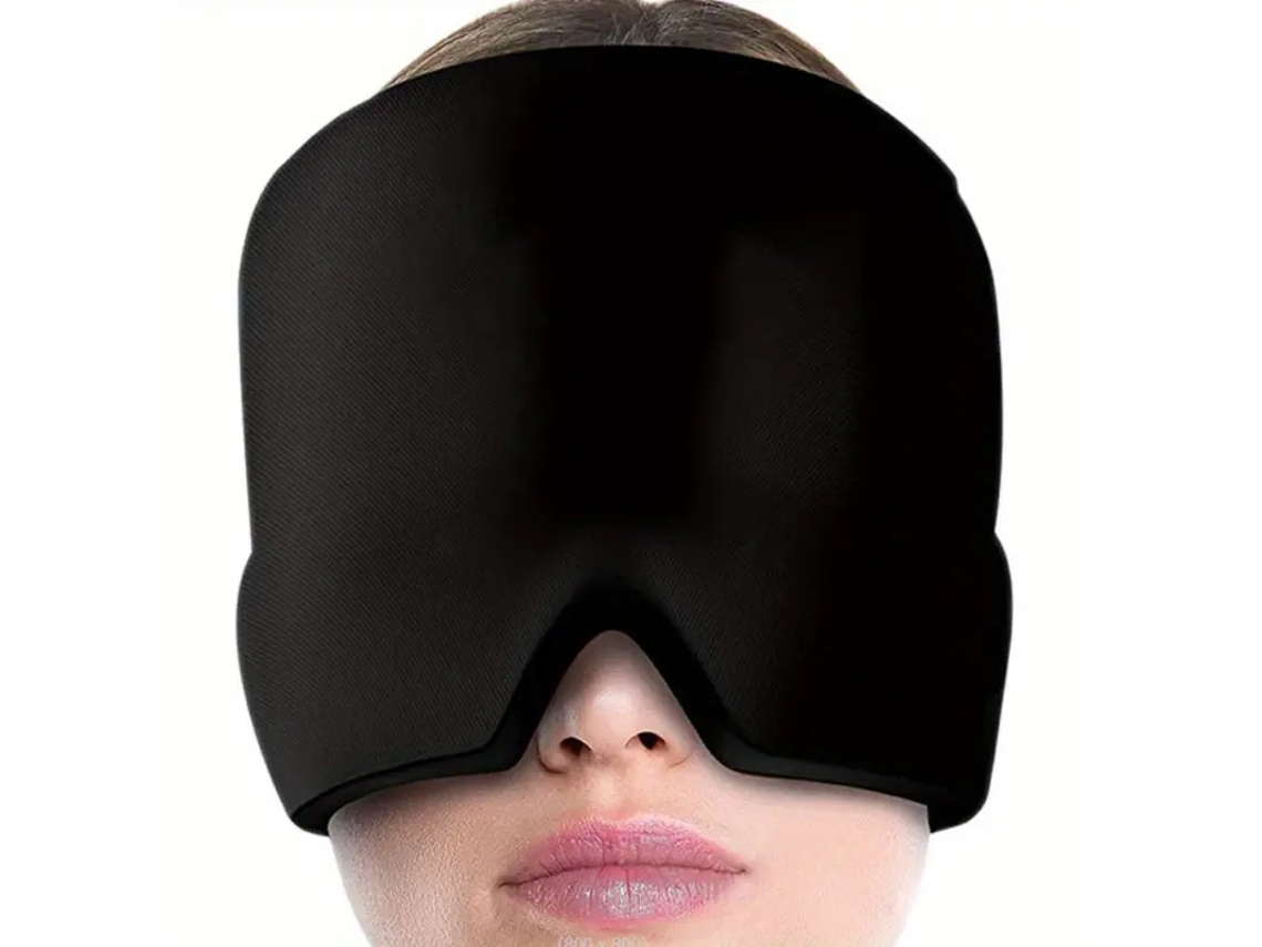 Touca de Gelo para Enxaqueca e Dor de Cabeça, Terapia Quente e Fria AQUAFORGE