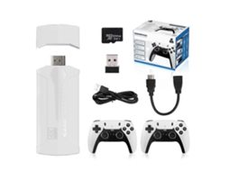 Console De Videogame Retrô M8 Plus, 2.4g, Sem Fio, 4k, 64gb, 20.000 Jogos, Player Portátil Para Tv Ly Ebike