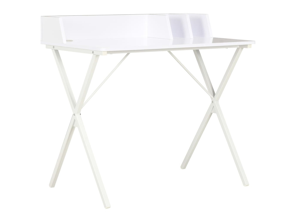 Desk, Desks Vidaxl Branco Madeira Processada (n/a)