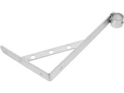 Suporte Para Barra De Chuveiro Em Aço Inoxidável Com Design Triangular, Multifuncional Para Montagem Na Parede