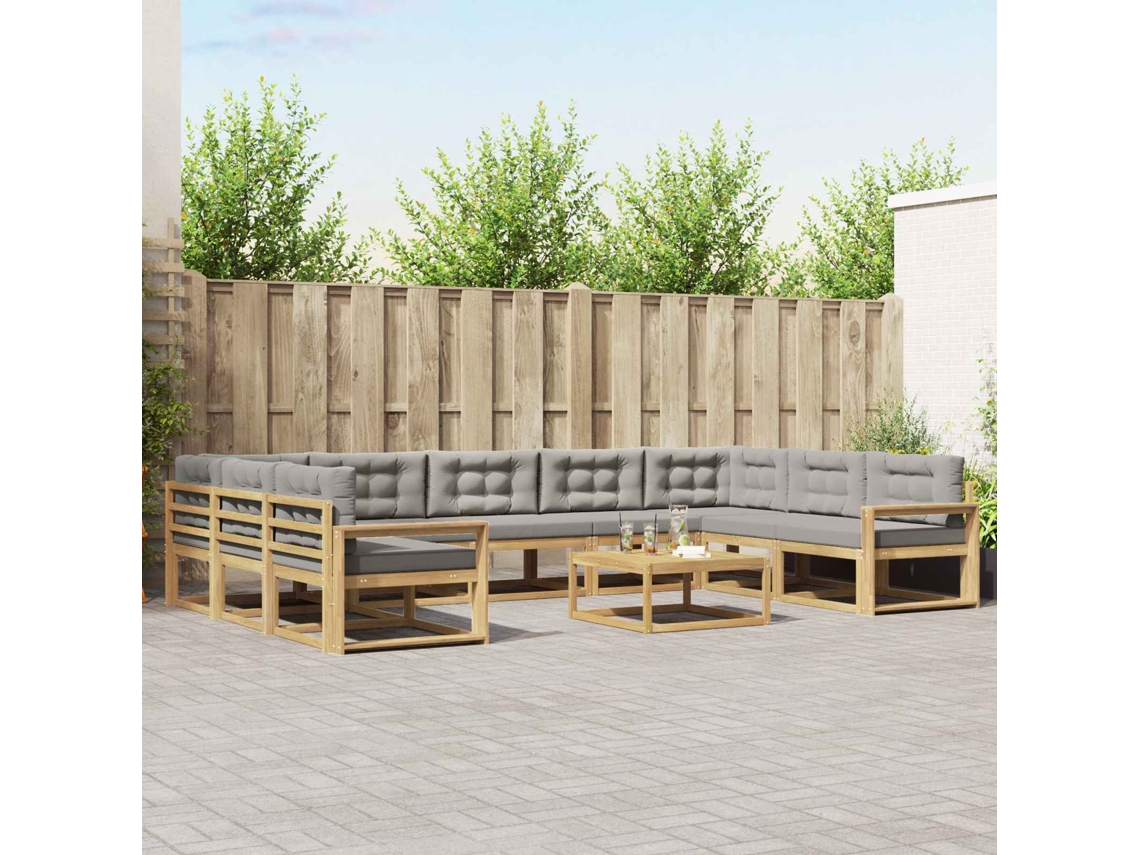 Vidaxl Conjunto De Sofás Para Exterior 10 Unid.