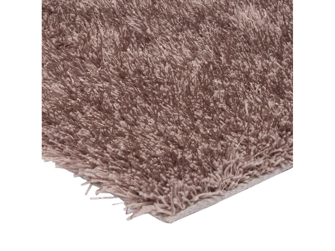 Tapete De Pelos Longos Toque Lanoso Bege 120x170
