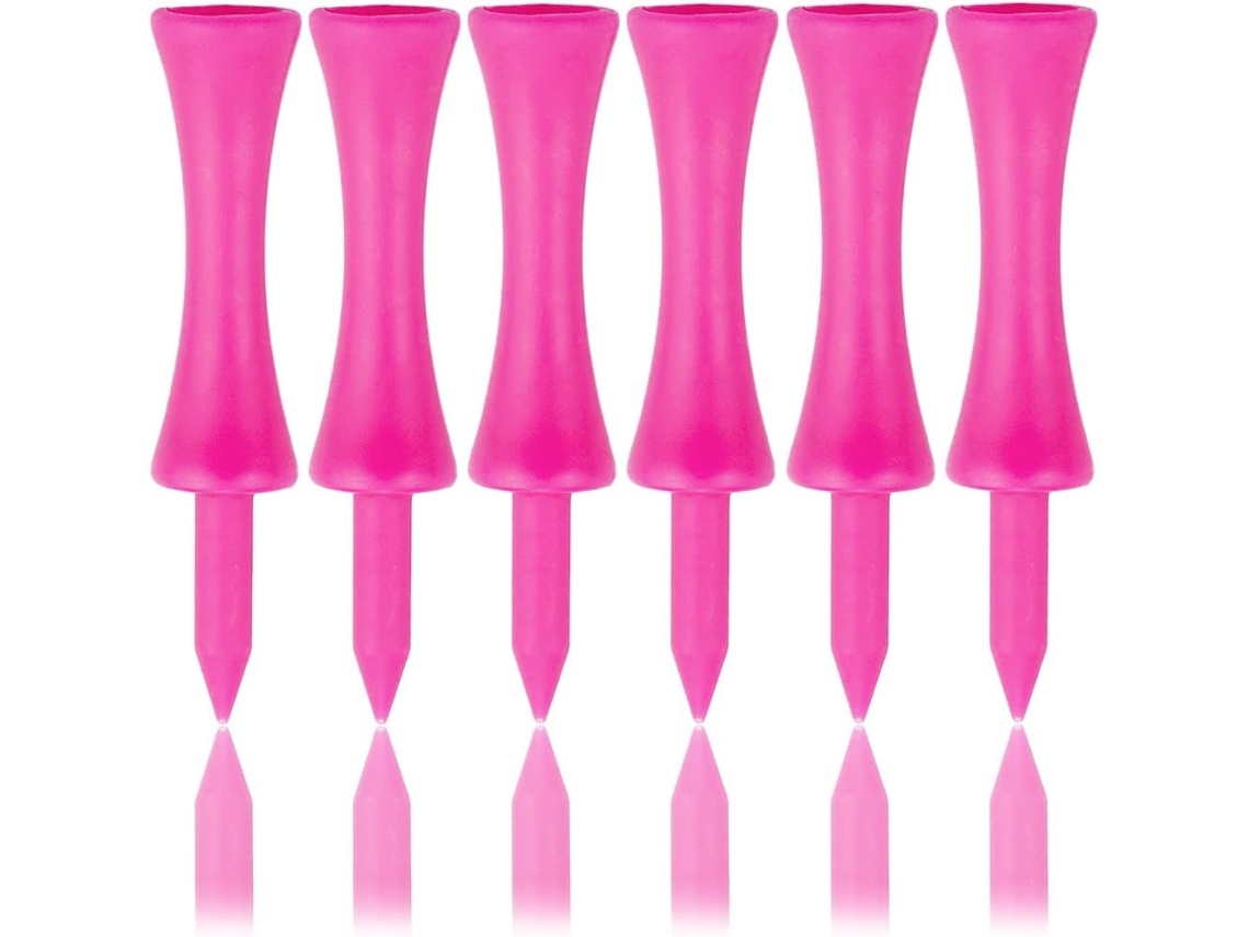 Lurelia Tees De Golfe, Plástico Rosa 57 Mm (pacote Com 100)