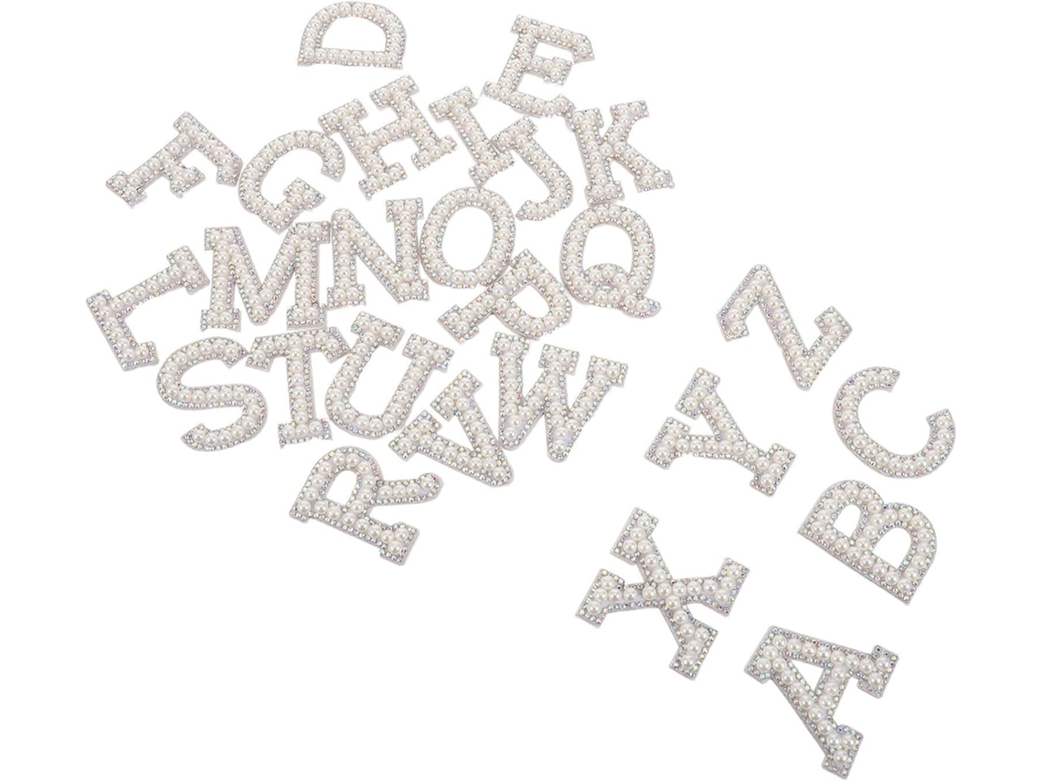 26 Peças De Adesivos De Letras Autoadesivos Com Strass.