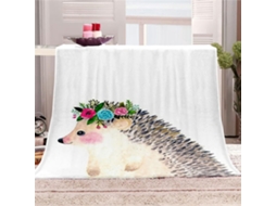 Manta de Flanela Xadrez com Estampa Animal Fansu Quente e Macia Microfibra para o Inverno Ideal Cama Ou Sofá a