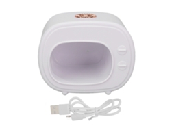 Lâmpada De Unhas Uv Led Mini Secagem Rápida 4 Lâmpadas Iluminação Suave Portátil Para Esmalte Em Gel