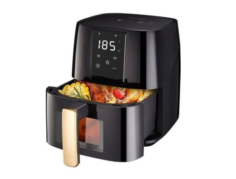Fritadeira Sem Óleo A Ar - Monmecd - 5,5l - 1700w - Temperatura Ajustável - Janela Visível - Preto