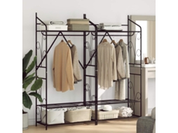 Vidaxl Guarda-roupa Aberto Liso 2 Pcs 78 X 36 X 158 Cm