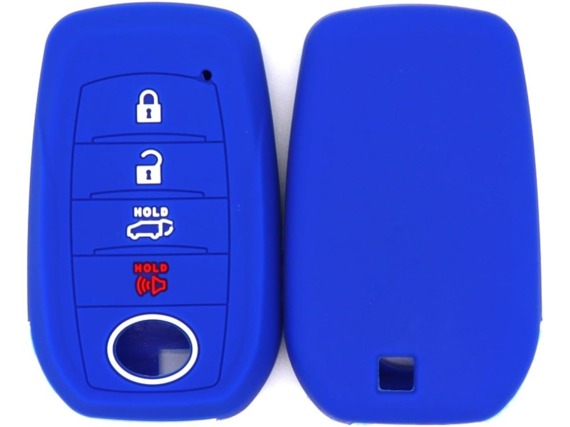 Capa De Chave Silicone 2 Unidades Para 4 Botões Land Cruiser 2021+ Venza Rav4 4runner Corolla Se Grand Highlander Tundra