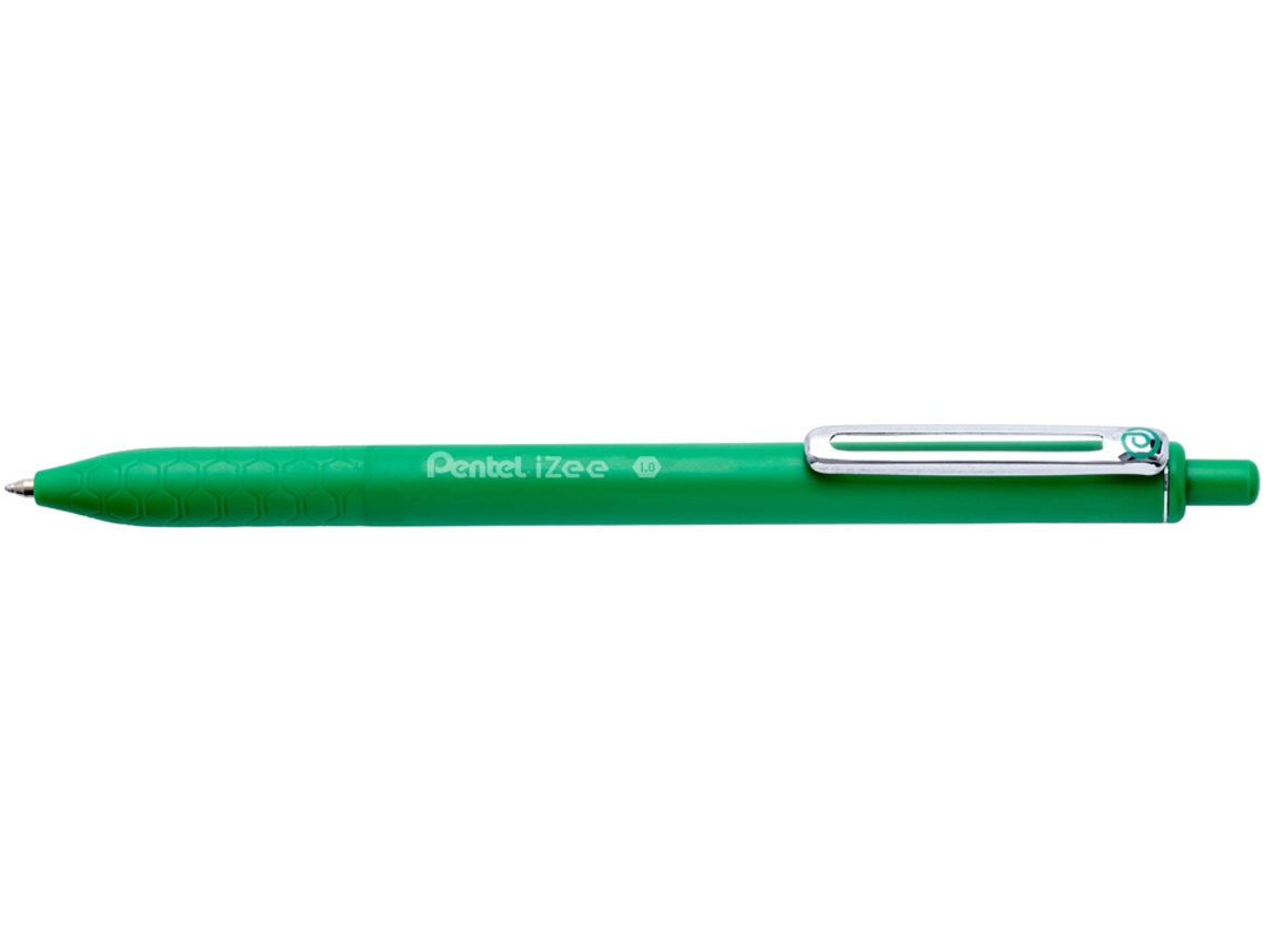 Caneta Esferográfica de Pressão PENTEL Izee Verde
