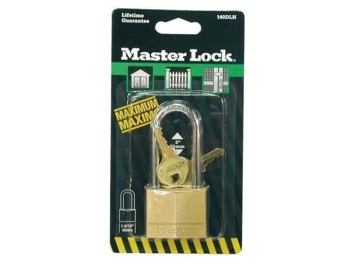 Cadeado Master Lock de latão maciço de 40 mm com 2 chaves incluídas