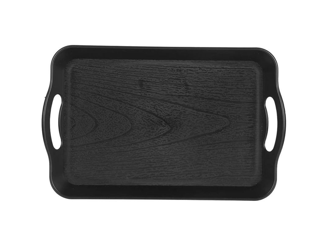 Bandeja Rectangular De Plástico Com Alças Para Buffet, Fast Food, Hotéis, Lares E Restaurantes