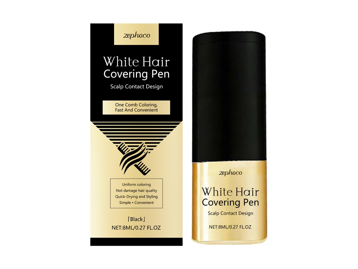 Tintura de Cabelo Preto Zephoco Natural Portátil