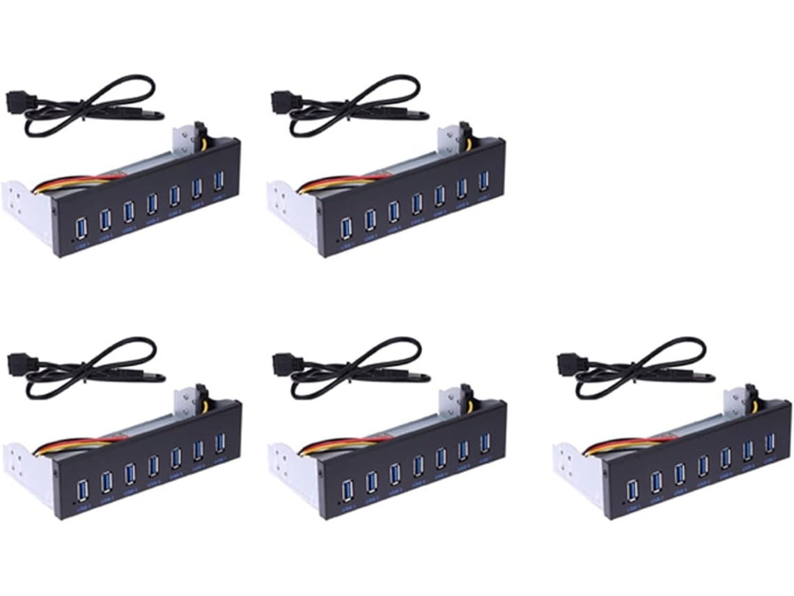 Hub Usb 3.0 de 5 Portas e 7 Gbps com 5 Baias para Unidades de 5,25 Polegadas e Unidade de Cd rom. SFUSHOS