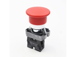 1-interruptor De Botão Pressão Metálico Vermelho Com Reinicialização Automática