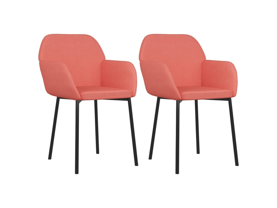 Dining Chair, Dining Chairs Vidaxl Cor-de-rosa Veludo (n/a)